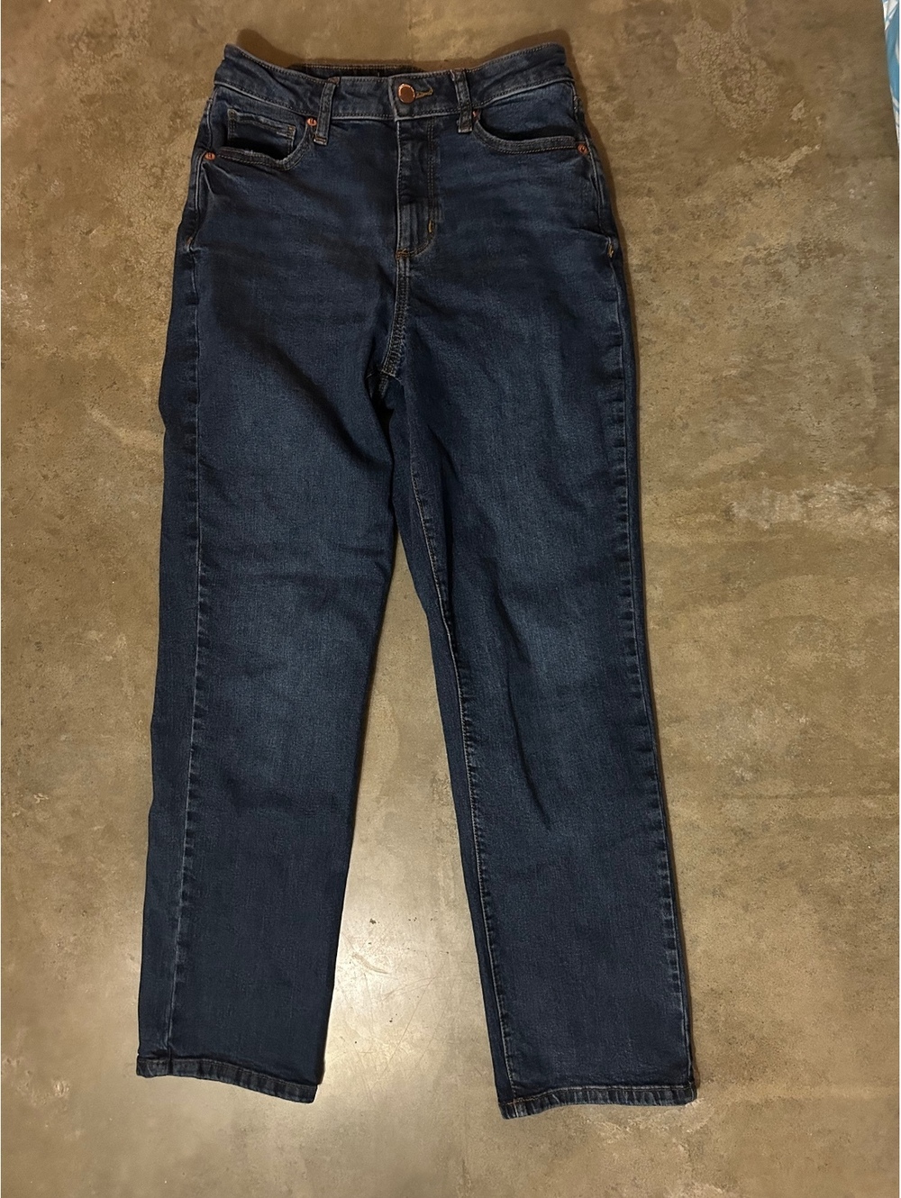 Sonoma High Rise Curvy Straight dark wash jeans
